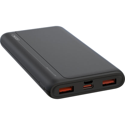 XO Design PR127 Ulkoinen Akku, 20000mAh, 22.5W, QC + PD, 1 x USB-C - 2 x USB-A, Musta