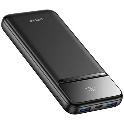Proove Illuminator 2 ulkoinen akku, 10000mAh, 22.5W, QC + PD, 2 x USB-A - 1 x USB-C, Musta PBIP10212201