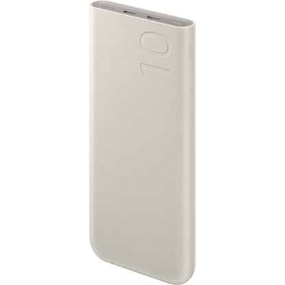 Samsung Ulkoinen Akku, 10000mAh, 25W, PD, 2 x USB-C, Beige, Uudelleenpakattu EB-P3400XUEGEU