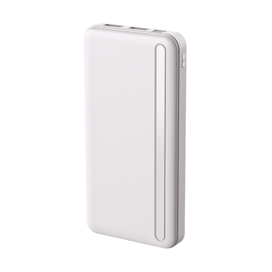 Ulkoinen akku Setty PB1-101, 10000mAh, 10W, 2 x USB-A, Valkoinen