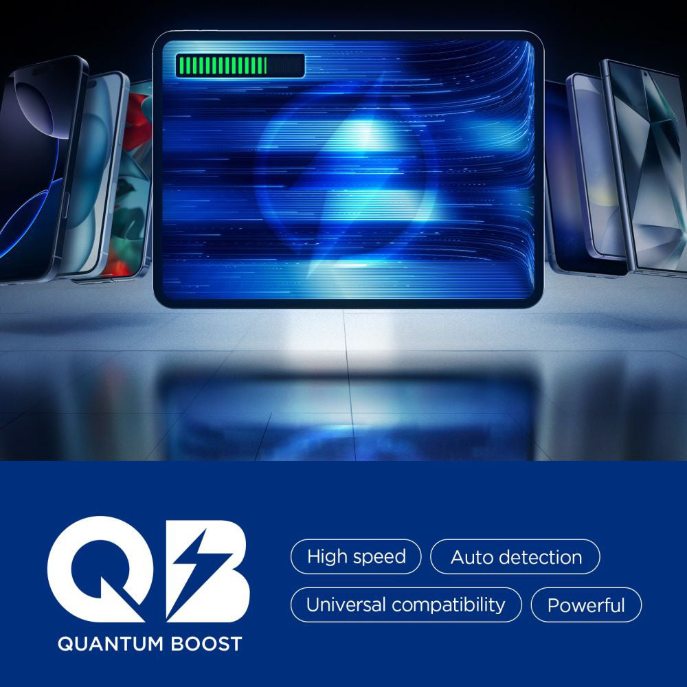 Spigen Ulkoinen Akku, 20000mAh, 30W, QC + PD, 1 x USB-A - 2 x USB-C, Musta ABA09433