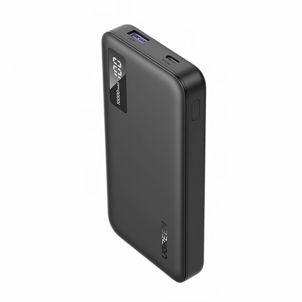 UGREEN PB311 Ulkoinen akku, 10000mAh, 22,5W, QC + PD, 1 x USB-C - 2 x USB-A, musta