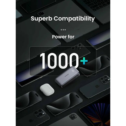 UGREEN PB502 Ulkoinen Akku, 10000mAh, 30W, QC + PD, 1 x USB-A - 1 x USB-C, Harmaa