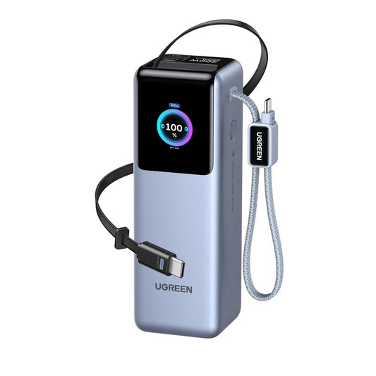 UGREEN PB728 (75702B) ulkoinen akku, 25000mAh, 200W, QC + PD, 1 x USB-A - 3 x USB-C, harmaa