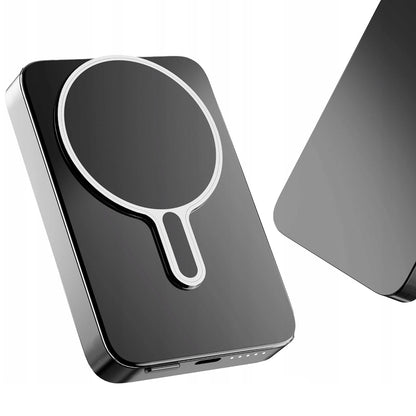 Langaton Ulkoinen Akku 3MK MagSnap Go, 10000mAh, 20W, PD + FQI, 1 x QI - 1 x USB-C, Harmaa