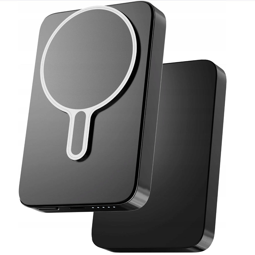 Langaton Ulkoinen Akku 3MK MagSnap Go, 10000mAh, 20W, PD + FQI, 1 x QI - 1 x USB-C, Harmaa