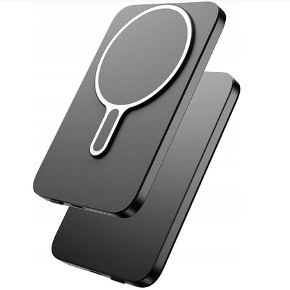 Langaton Ulkoinen Akku 3MK MagSnap Go, 5000mAh, 20W, PD + FQI, 1 x QI - 1 x USB-C, Harmaa