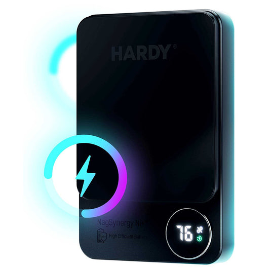 Wireless External Battery 3MK MagSynergy Ni+, 5000mAh, 22.5W, PD + FQI, 1 x QI - 1 x USB-C, Black