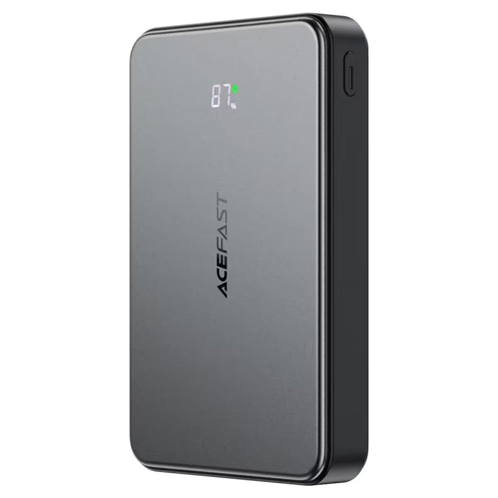 Acefast M31 Wireless External Battery, 10000mAh, 22.5W, QC + PD + FQI, 1 x QI - 1 x USB-A - 2 x USB-C, Black