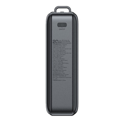Ulkoinen akku Acefast M4, 20000mAh, 67W, PD, 1 x USB-A - 2 x USB-C, Musta