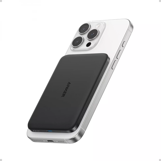 Langaton ulkoinen akku Anker Nano, 5000mAh, 20W, PD + FQI, 1 x QI - 1 x USB-C, Musta A1665H11