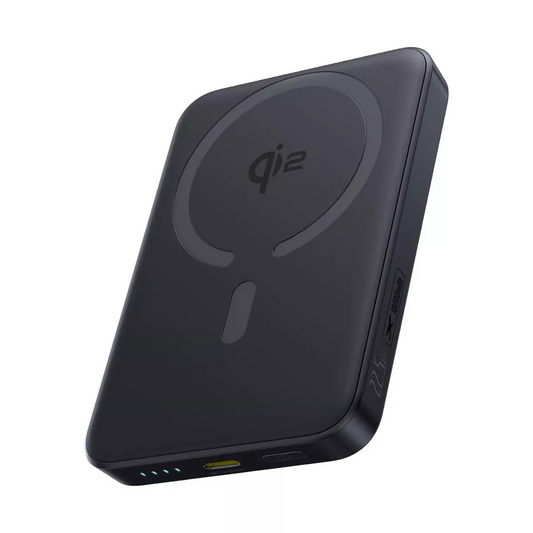 Baseus Enerfill FM12 langaton ulkoinen akku, 10000mAh, 22.5W, PD + FQI, 1 x QI - 1 x USB-C, Musta E0028500
