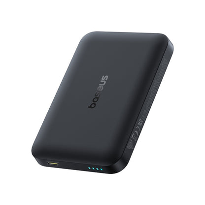 Langaton ulkoinen akku Baseus EnerFill FM11, 10000mAh, 30W, PD + FQI, 1 x QI - 1 x USB-C, Musta