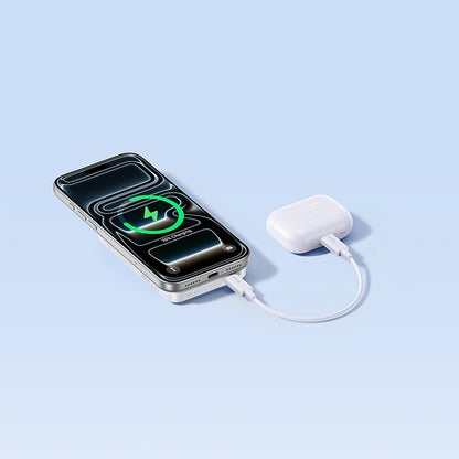 Langaton ulkoinen akku Baseus EnerFill FM11, 10000mAh, 30W, PD + FQI, 1 x QI - 1 x USB-C, Valkoinen