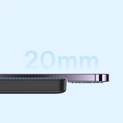 Langaton Baseus Magnetic Mini -ulkoinen akku, 10000mAh, 20W, PD + FQI, 1 x QI - 1 x USB-C, musta PPCX070001