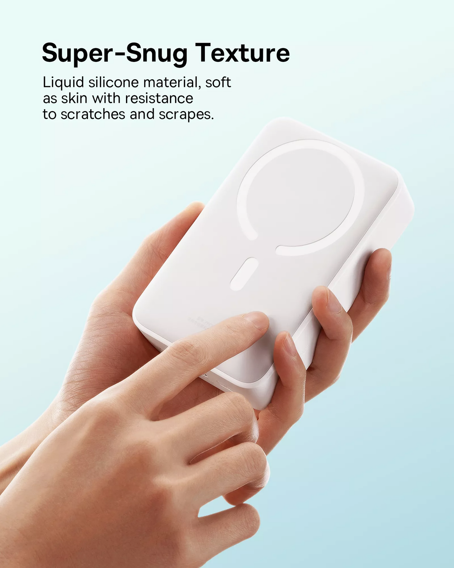 Langaton ulkoinen akku Baseus EnerFill FM41 Mini, 20000mAh, 20W, PD + FQI, 1 x QI - 1 x USB-C, Valkoinen E0027U01