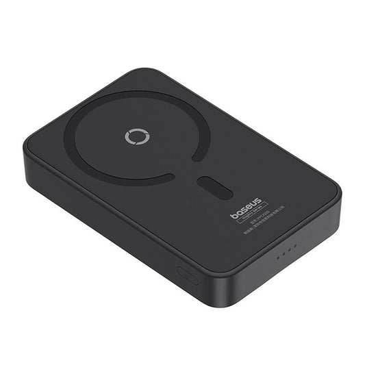 Baseus MagPro PPCXZ05 langaton ulkoinen akku, 5000mAh, 20W, PD + FQI, 1 x QI - 1 x USB-C, musta, uudelleen pakattu P10064101123-00