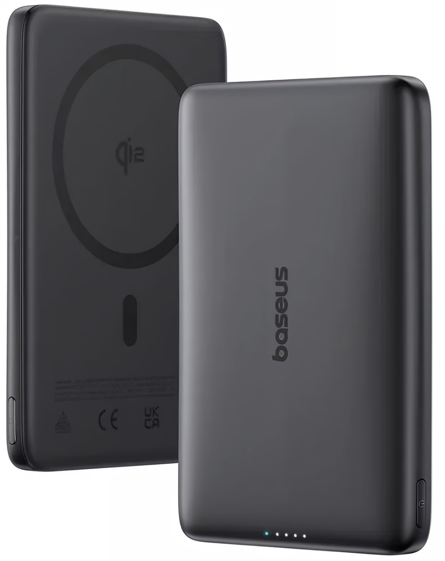 Baseus PicoGo AM41 langaton ulkoinen akku, 10000mAh, 27W, PD + FQI, 1 x QI - 1 x USB-C, Musta E0027201