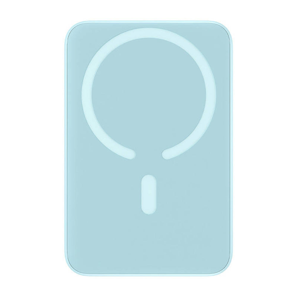 Langaton Baseus Magnetic Mini -ulkoinen akku, 10000mAh, 20W, PD + FQI, 1 x QI - 1 x USB-C, Sininen PPCX110103