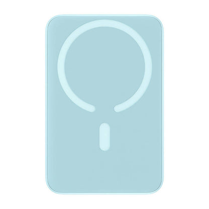 Langaton Baseus Magnetic Mini -ulkoinen akku, 10000mAh, 20W, PD + FQI, 1 x QI - 1 x USB-C, Sininen PPCX110103