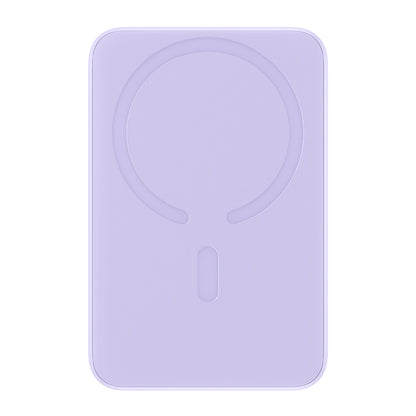Baseus Magnetic Mini langaton ulkoinen akku, 10000mAh, 20W, PD + FQI, 1 x QI - 1 x USB-C, Violetti PPCX110105