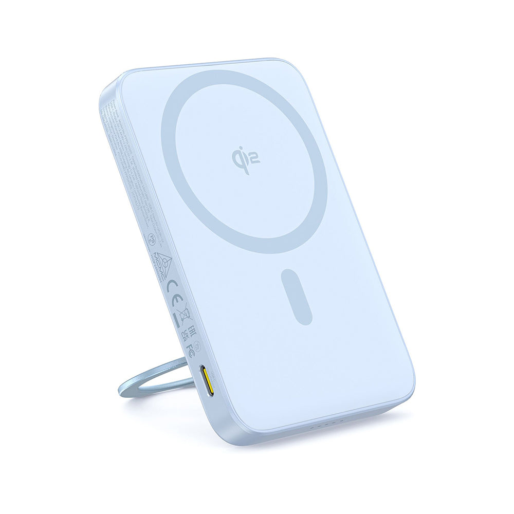 Baseus PicoGo langaton ulkoinen akku, 5000mAh, 20W, PD + FQI, 1 x QI - 1 x USB-C, Sininen P10076800313-00