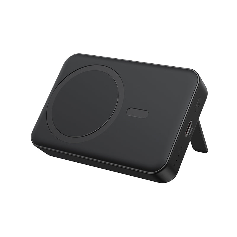 BWOO BO-P59 Wireless External Battery, 10000mAh, 20W, PD + FQI, 1 x QI - 1 x USB-C, Black