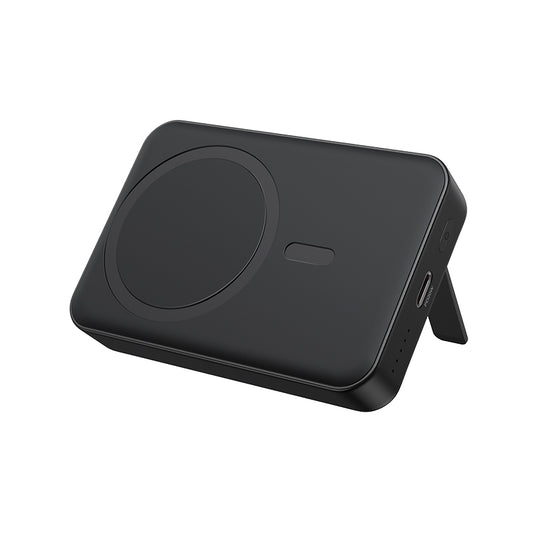 Langaton ulkoinen akku BWOO BO-P59, 10000mAh, 20W, PD + FQI, 1 x QI - 1 x USB-C, Musta