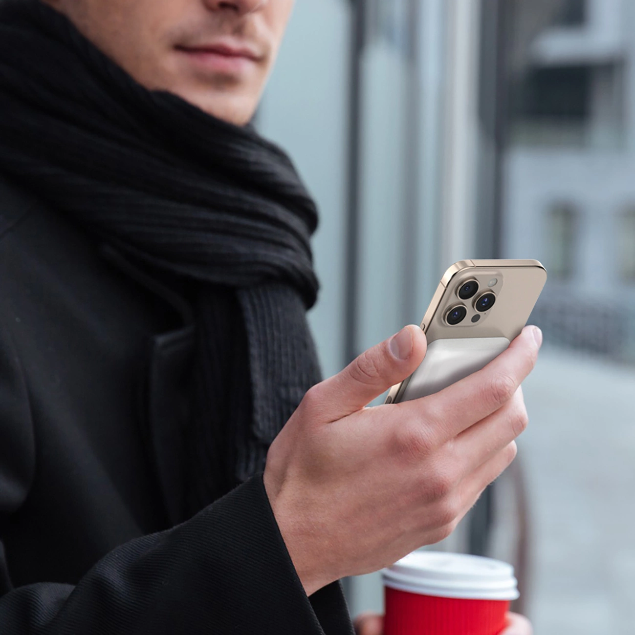 Dudao K26s langaton ulkoinen akku, 5000mAh, 20W, PD + FQI, 1 x QI - 1 x USB-C, Valkoinen