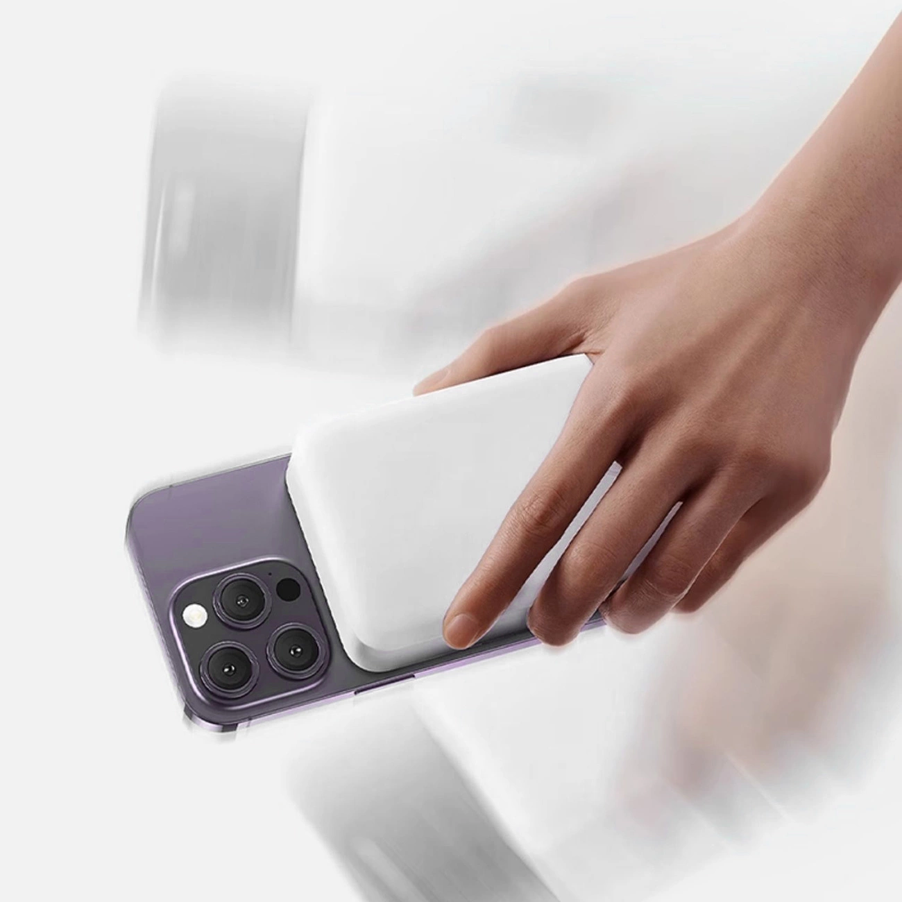 Dudao K26s langaton ulkoinen akku, 5000mAh, 20W, PD + FQI, 1 x QI - 1 x USB-C, Valkoinen