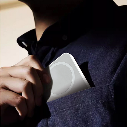 Dudao K26s langaton ulkoinen akku, 5000mAh, 20W, PD + FQI, 1 x QI - 1 x USB-C, Valkoinen