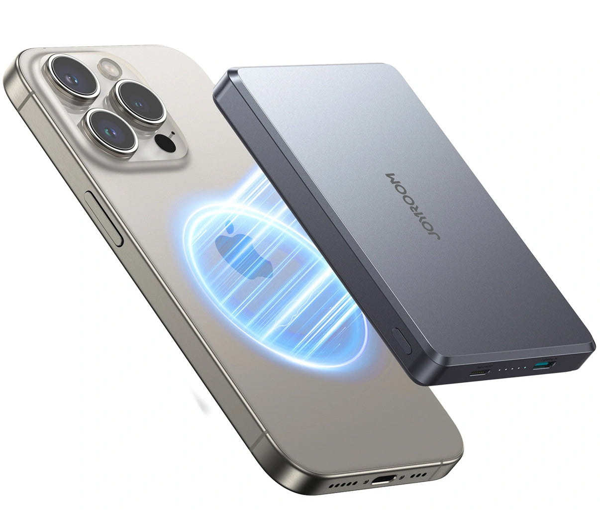 Joyroom JR-PBM08 Pro langaton ulkoinen akku, 10000mAh, 22.5W, PD + FQI, 1 x QI - 2 x USB-C, harmaa
