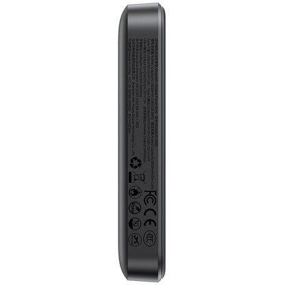 Langaton ulkoinen akku Joyroom JR-W020, 10000mAh, 20W, QC + PD + FQI, 1 x QI - 1 x USB-A - 1 x USB-C, Musta