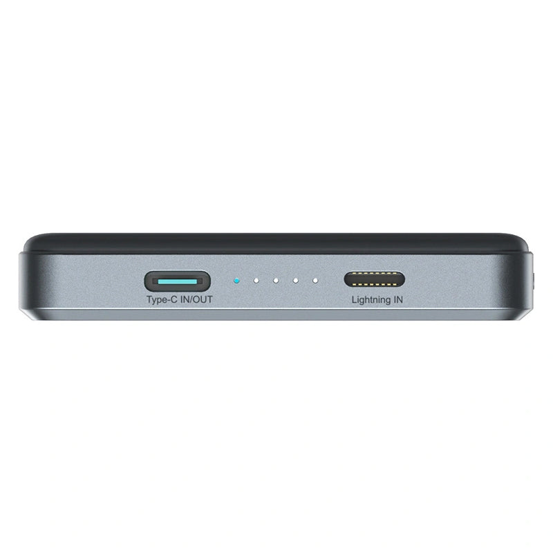 Joyroom JR-PBM08 Pro langaton ulkoinen akku, 10000mAh, 22.5W, PD + FQI, 1 x QI - 2 x USB-C, harmaa