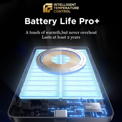 Langaton ulkoinen akku Lisen L601 Pro, 5000mAh, 22,5W, PD + FQI, 1 x QI - 1 x USB-C, Harmaa YL0325090011