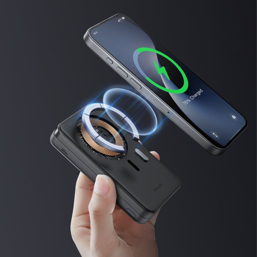 Langaton ulkoinen akku McDodo MC-6310 2in1, 10000mAh, 20W, PD + FQI, 1 x USB-C, Musta