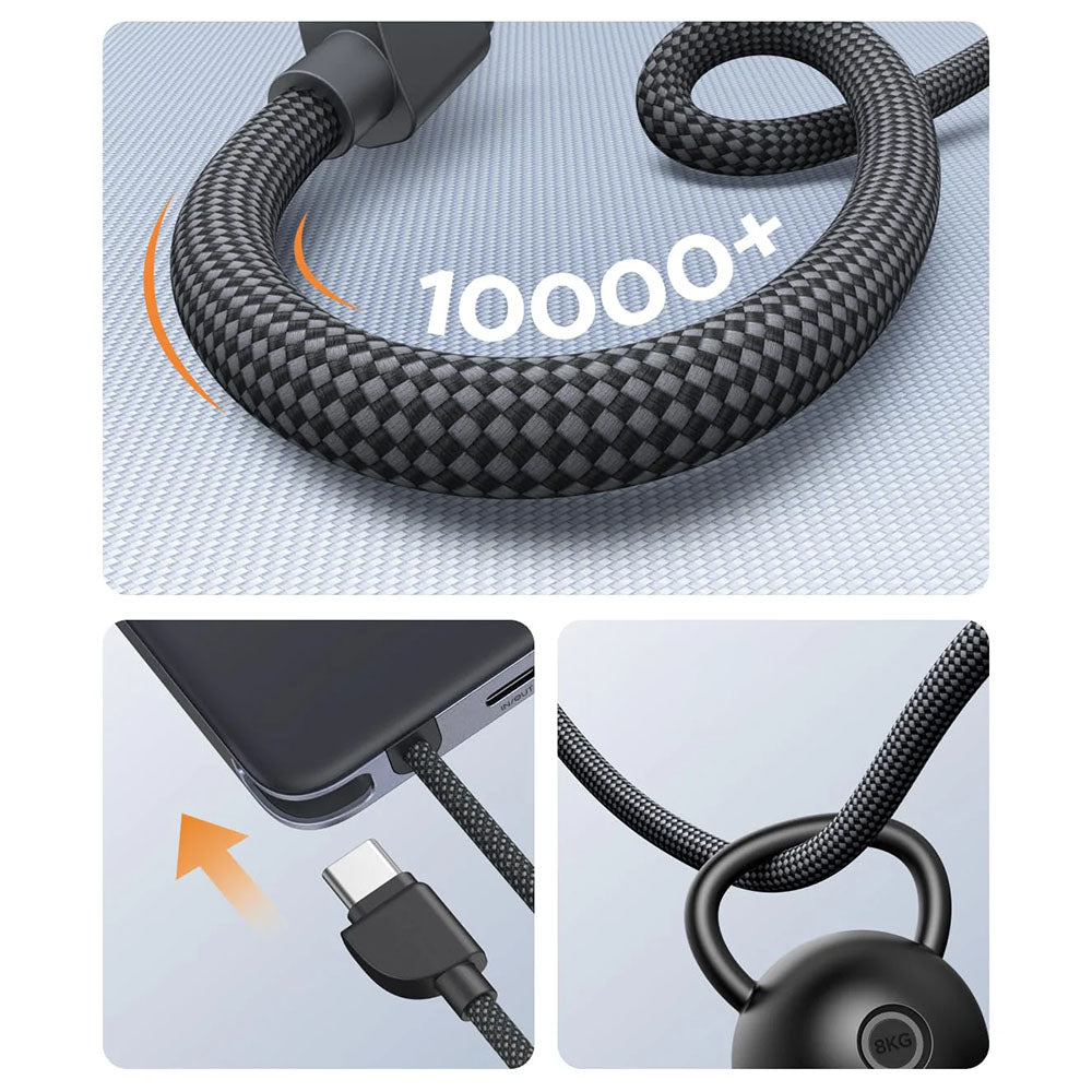 UGREEN PB570 -langaton varavirtalähde (75982B), 10 000 mAh, 30 W, PD + FQI, 1 x QI – 2 x USB-C, harmaa