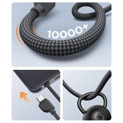UGREEN PB570 -langaton varavirtalähde (75982B), 10 000 mAh, 30 W, PD + FQI, 1 x QI – 2 x USB-C, harmaa