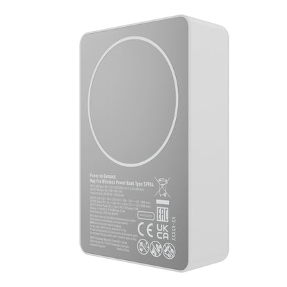 Varta Mag Pro langaton ulkoinen akku, 10000mAh, 20W, 1 x QI - 2 x USB-C, Valkoinen