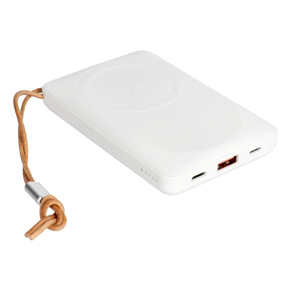 Langaton ulkoinen akku Veger VP1151 / W1151, 10000mAh, 22.5W, QC + PD + FQI, 1 x QI - 1 x USB-A - 1 x USB-C, Valkoinen