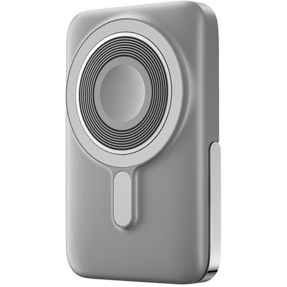 WiWu Wi-P018 Wireless External Battery, 10000mAh, 20W, PD + FQI, 1 x QI - 1 x USB-C, Gray