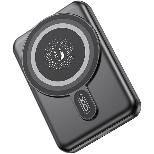 Langaton ulkoinen akku XO Design PR264, 10000mAh, 20W, PD + FQI, 1 x USB-C, Musta