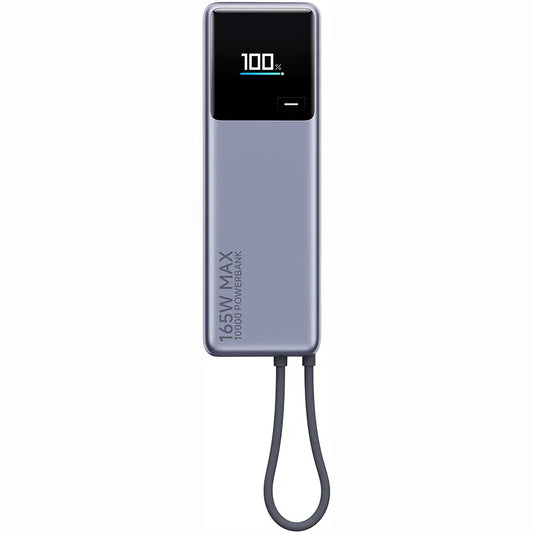 Xiaomi Ulkoinen Akku, 10000mAh, 165W, PD, 2 x USB-C, Harmaa PB1165MI
