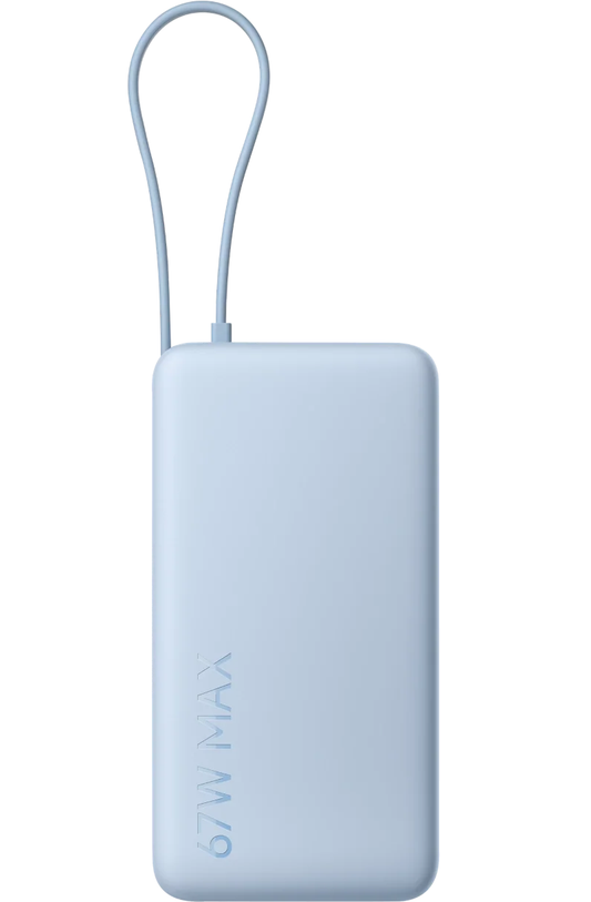 Xiaomi Ulkoinen Akku, 20000mAh, 67W, QC + PD, 1 x USB-A - 2 x USB-C, Sininen BHR08O8GL
