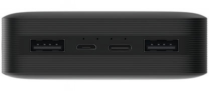 Xiaomin ulkoinen akku, 20000mAh, 18W, QC, 2 x USB-A, Musta PB200LZM