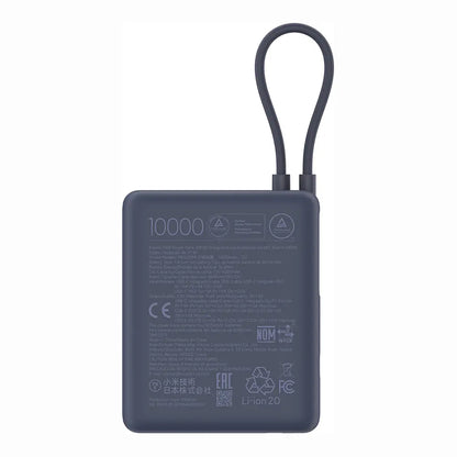 Xiaomi PB1033MI ulkoinen akku, 10000mAh, 33W, QC + PD, 1 x USB-A - 2 x USB-C, Tummansininen BHR9341GL