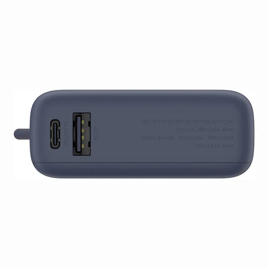 Xiaomi PB1033MI ulkoinen akku, 10000mAh, 33W, QC + PD, 1 x USB-A - 2 x USB-C, Tummansininen BHR9341GL