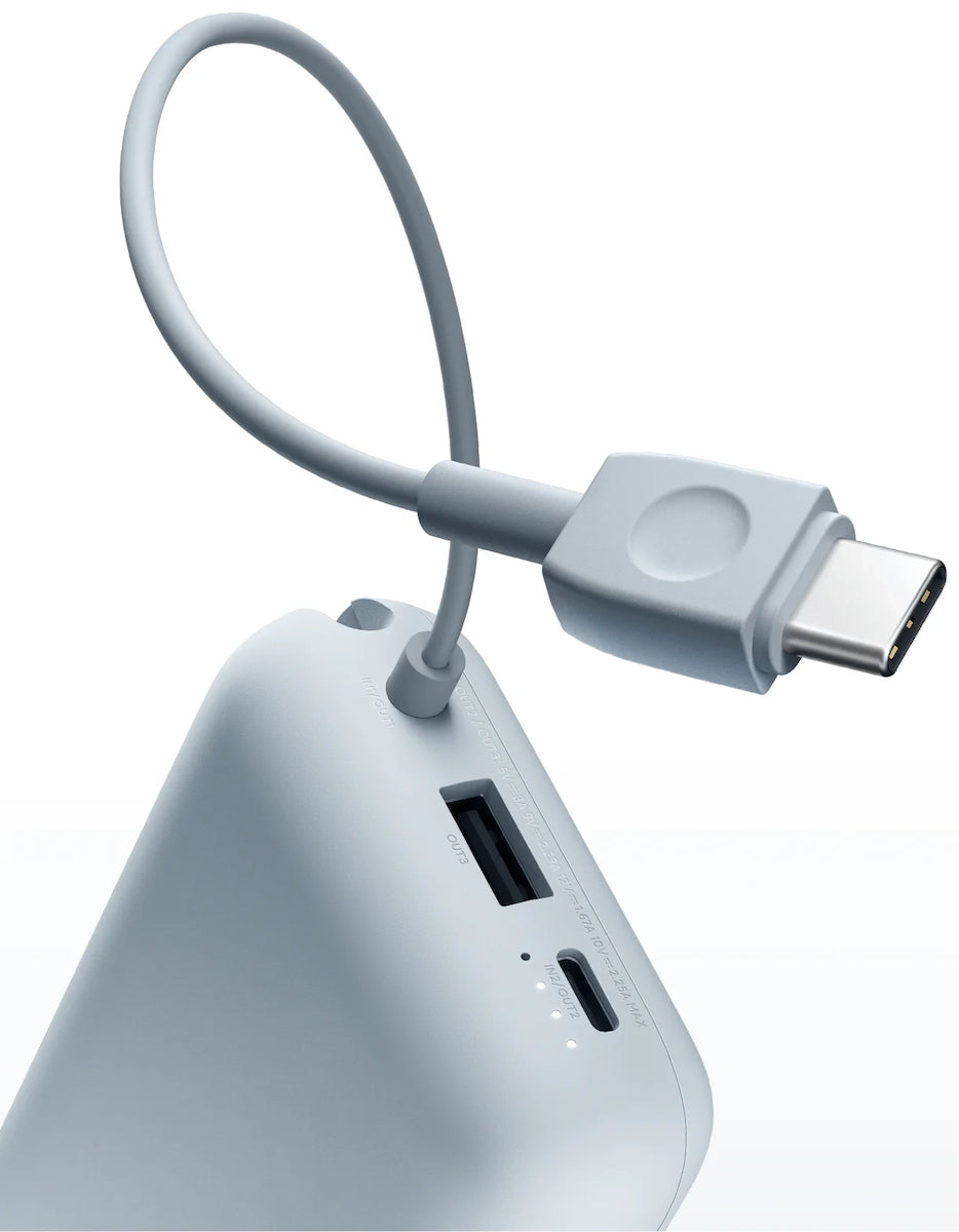 Xiaomi Pocket Edition Pro Ulkoinen Akku, 10000mAh, 33W, QC + PD, 1 x USB-A - 1 x USB-C, Sininen BHR9073GL