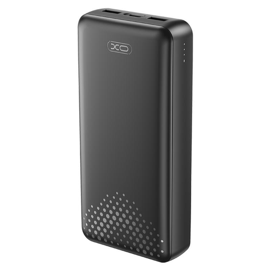 XO Design PB313 ulkoinen akku, 20000mAh, 10W, 2 x USB-A, musta