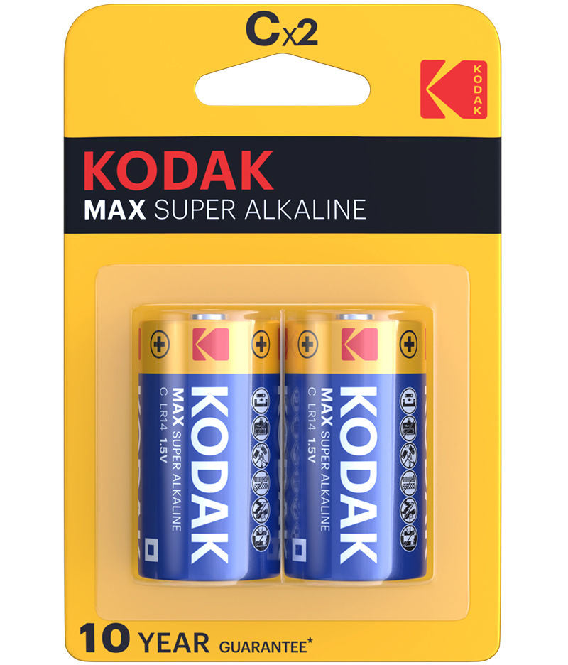 Kodak Max Alkaline paristo, LR14 Setti 2 kappaletta